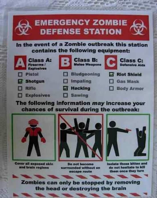 Emergency Zombie Defense Station
