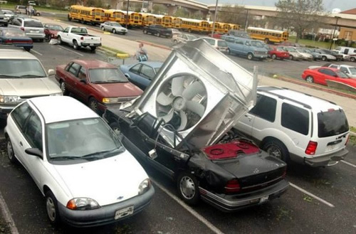 komische Autounfälle
