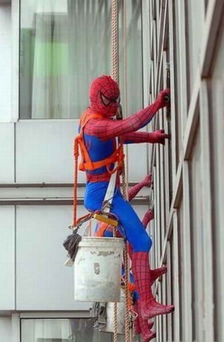 Spidermann und sein neuer Job