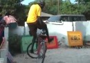afrikanische Fahrradtricks