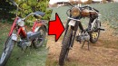 Altes Moped wird umgebaut