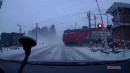 Bahnübergang in Russland