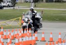 Cop und sein Motorrad