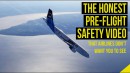 Ehrliche Sicherheitshinweise im Flugzeug