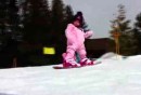 Einjährige Snowboarderin!