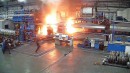 Explosion in einer Aluminiumfabrik