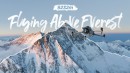 Flug über dem Mount Everest