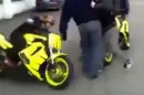 Freak auf Motorrad
