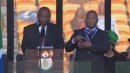 Gebärdensprache-Übersetzter auf der Mandela-Beerdigung