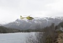 Helikopterlandung in Norwegen