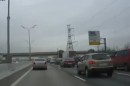 Mehrspurige Autobahn in Russland