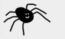 Bezahlung mit gezeichneter Spinne