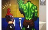 Spiderman - Hulk - Duschvorhang