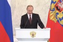Sprachlose Ansprache: Wladimir Putin