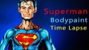 Superman Bodypaint Time Lapse