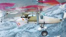 Wingsuit-Springer landen in fliegendem Flugzeug
