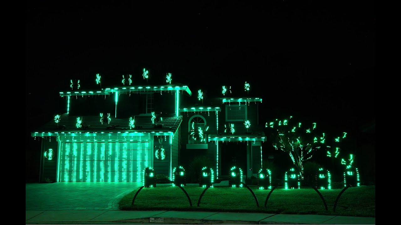 The Matrix Halloween Light Show 2021 Video auf