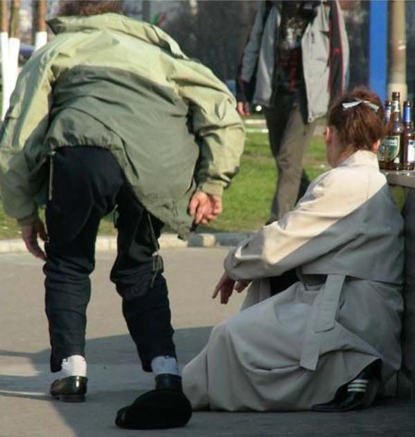 Besoffenen wiederbeleben