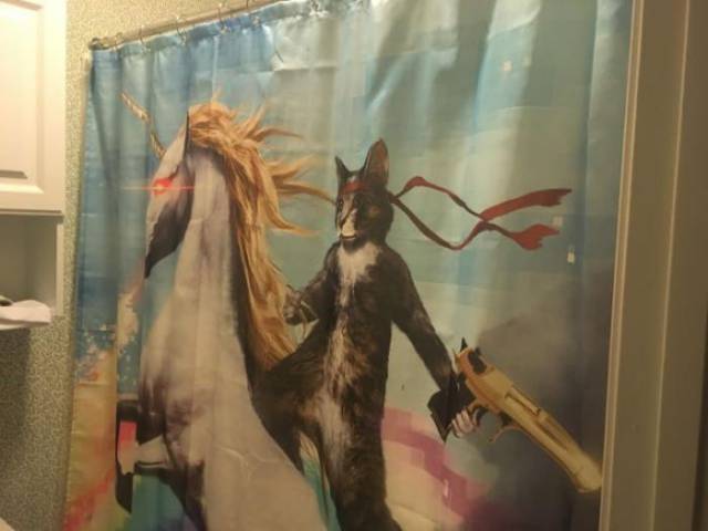 außergewöhnliche Duschvorhänge