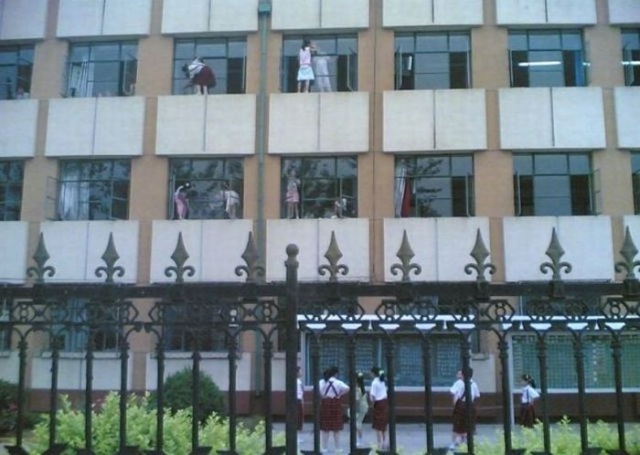 Fenster putzen in China