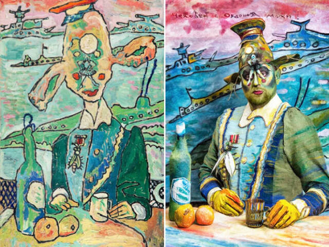 Gemälde nachgestellt