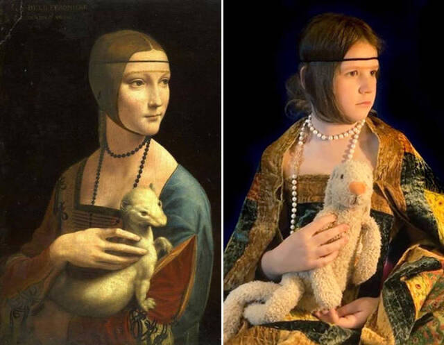 Gemälde nachgestellt