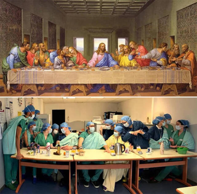 Gemälde nachgestellt