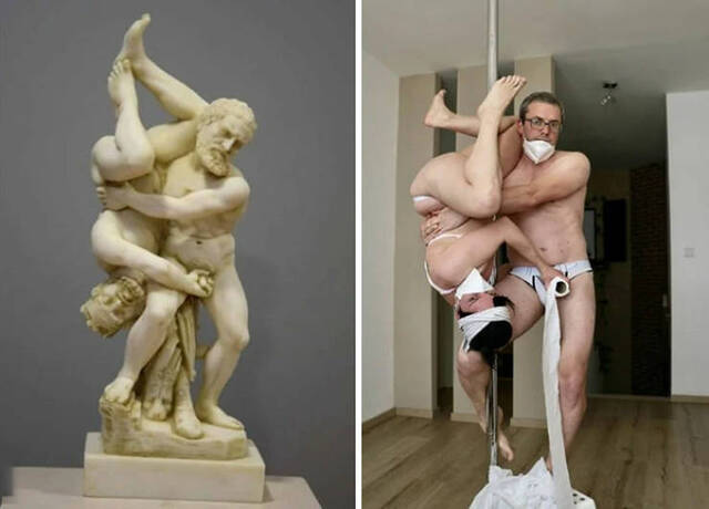 Gemälde nachgestellt