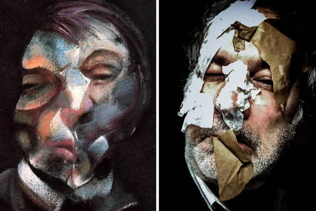 Gemälde nachgestellt