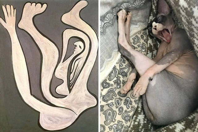 Gemälde nachgestellt