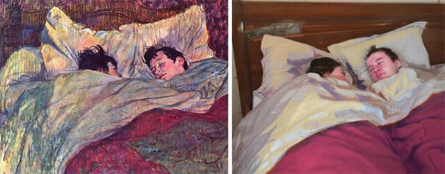 Gemälde nachgestellt