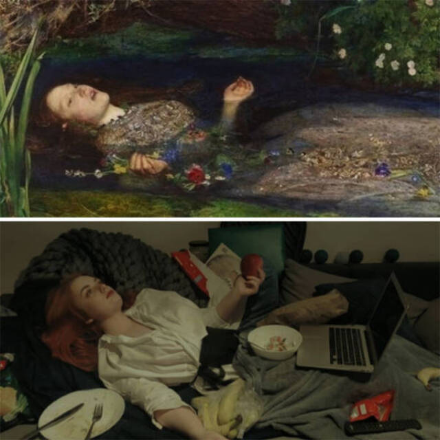 Gemälde nachgestellt