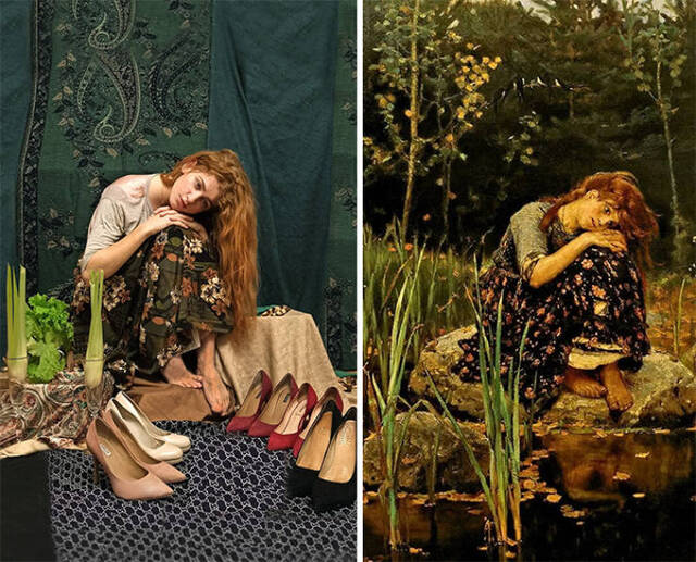 Gemälde nachgestellt