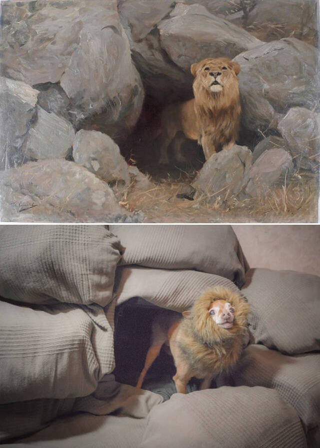 Gemälde nachgestellt