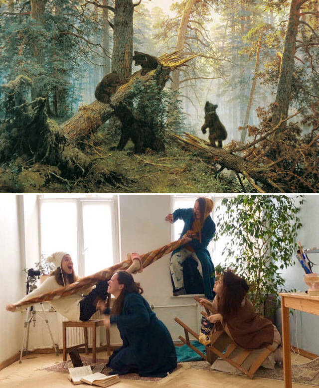 Gemälde nachgestellt