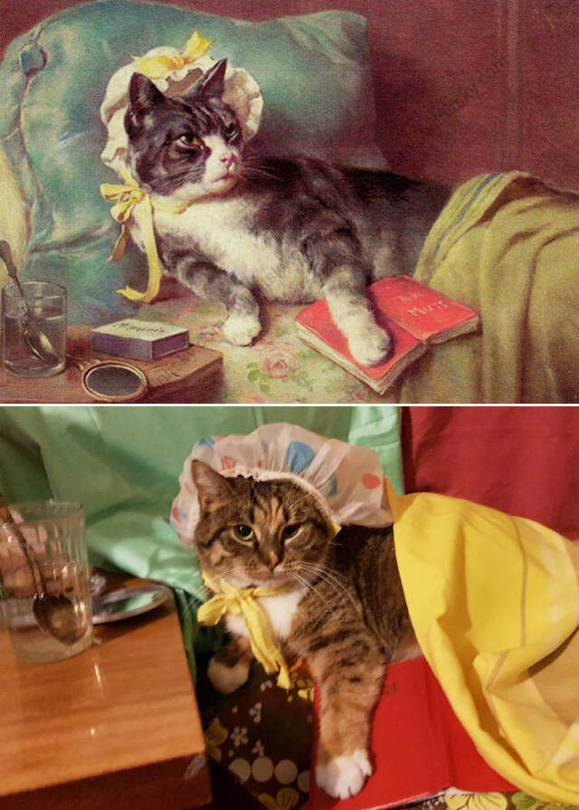 Gemälde nachgestellt