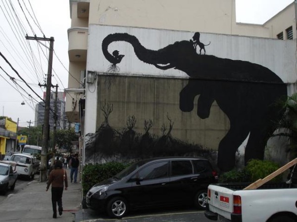 Kunst der Strassenmaler