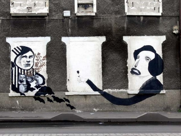 Kunst der Strassenmaler