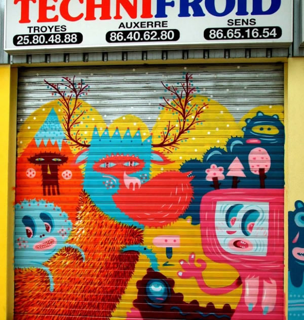 Kunst der Strassenmaler