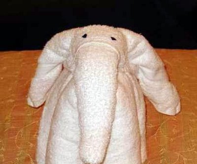 Kunst mit Badetüchern