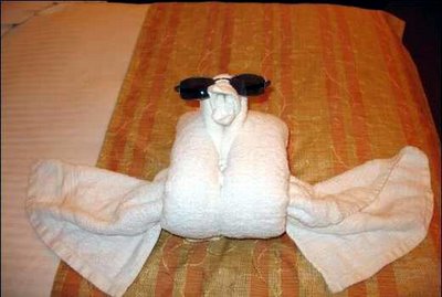 Kunst mit Badetüchern