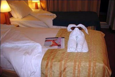 Kunst mit Badetüchern