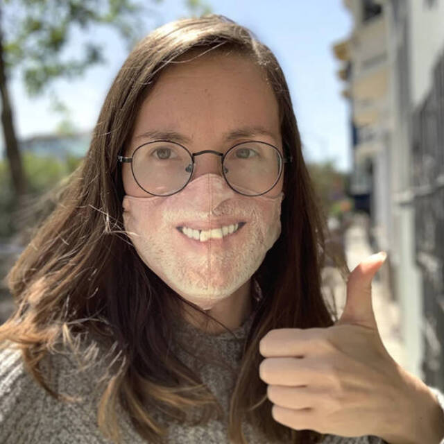 Normale Gesichtsmasken sind langweilig