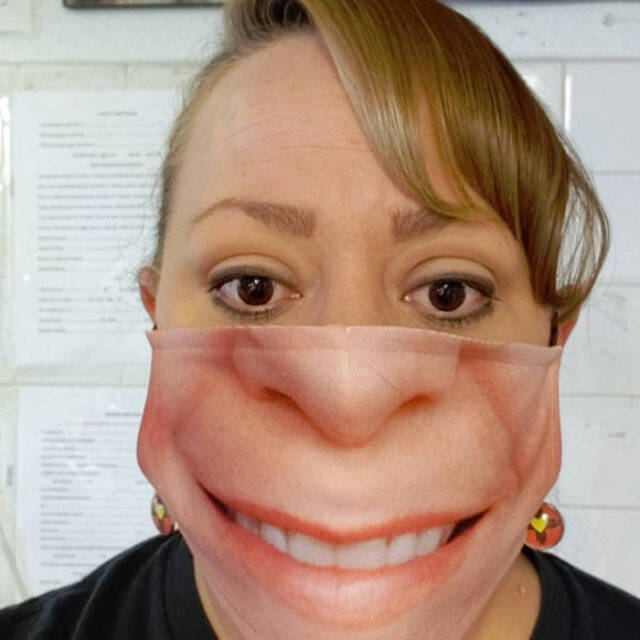 Normale Gesichtsmasken sind langweilig