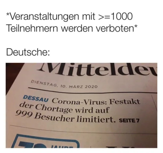 Bildschirmarbeiter - Picdump 13.03.2020