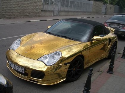 Porsche aus Gold