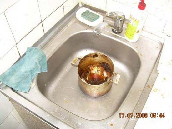 Schatz! Ich habe für dich lecker gekocht!