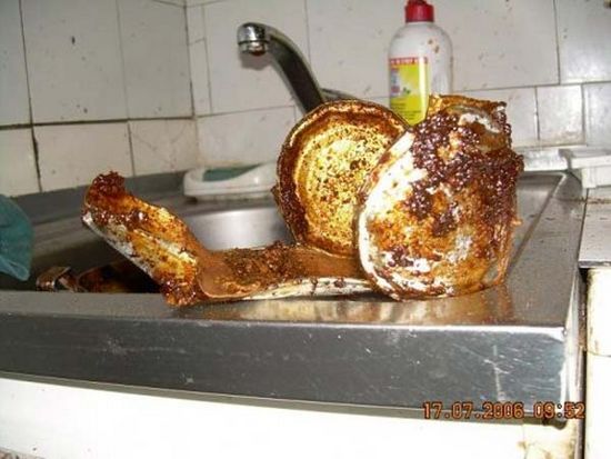 Schatz! Ich habe für dich lecker gekocht!