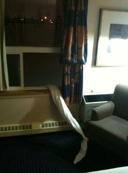 Spass im Hotelzimmer