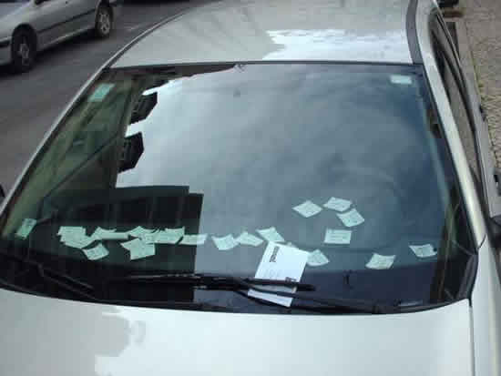 Strafzettel trotz Parkscheine